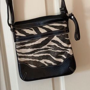 Zebra Print Crossbody Bag